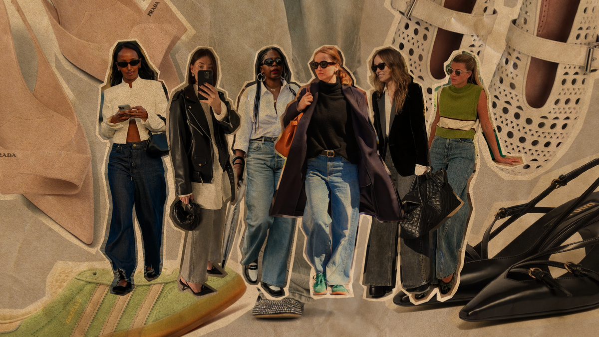 the best shoes to wear with baggy jeans