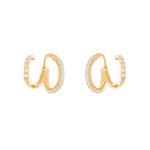 amina double layer earrings earrings