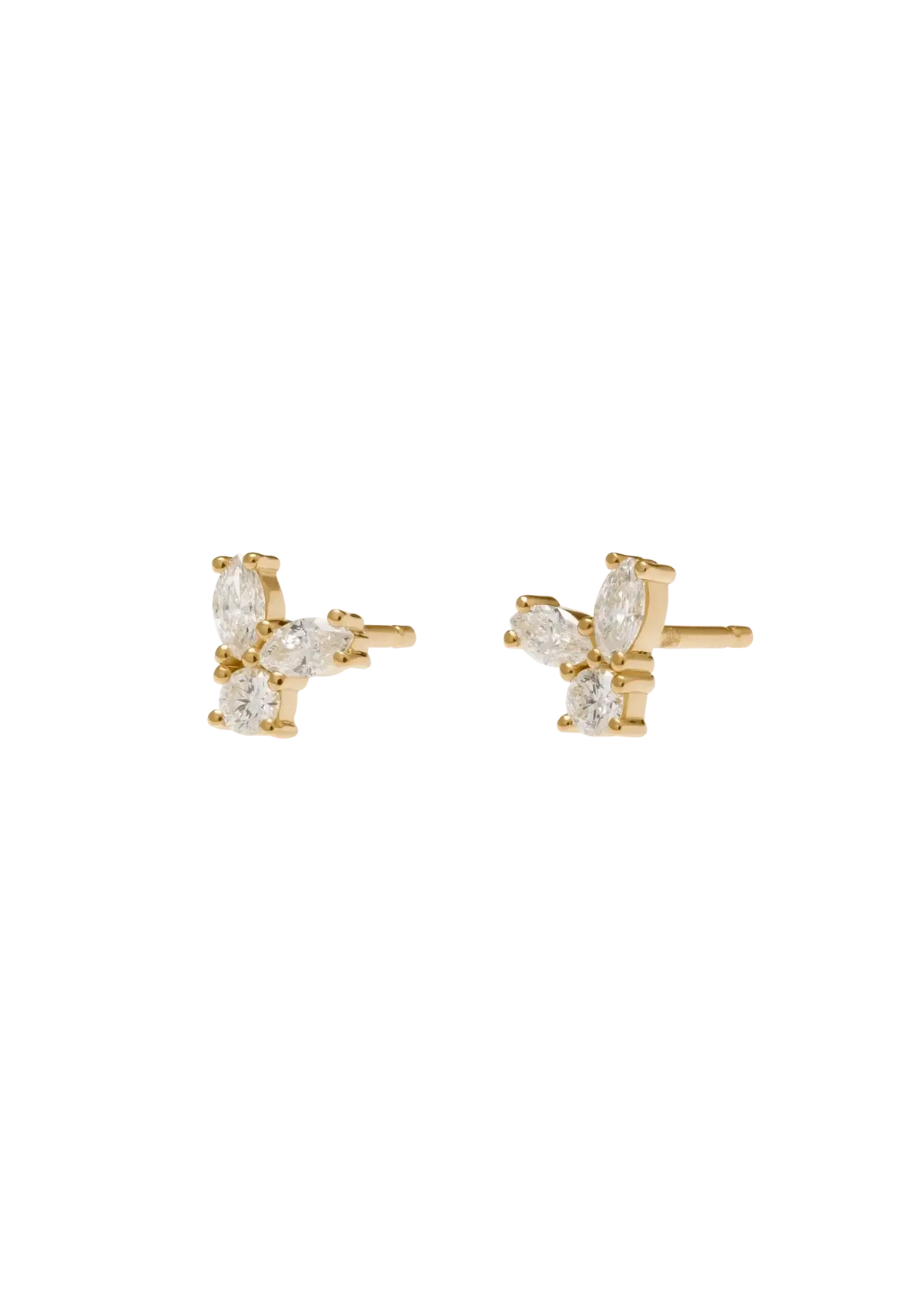 cercei aurora cu diamante 18k Cercei
