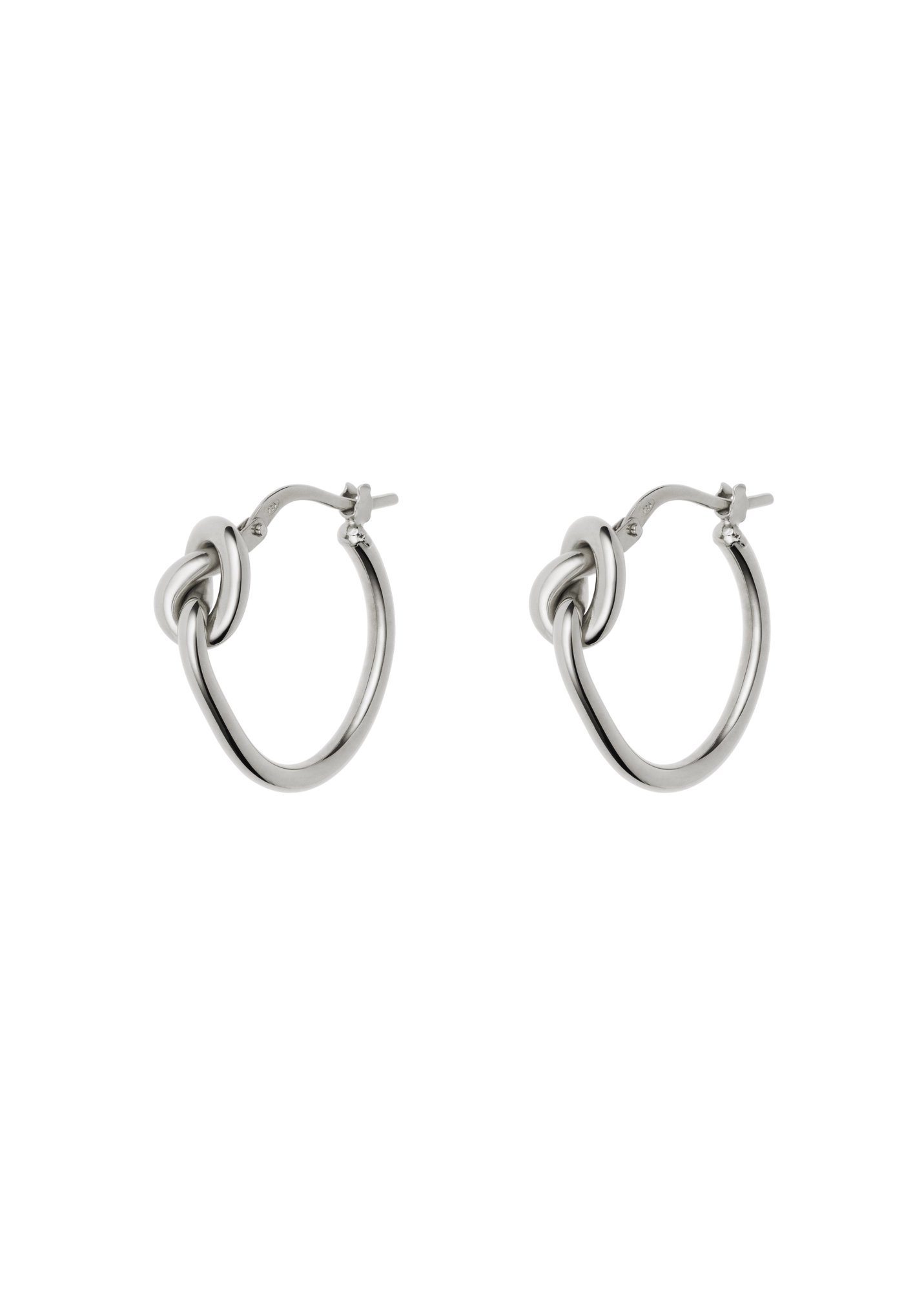 lucilla huggies earrings CINCO silver