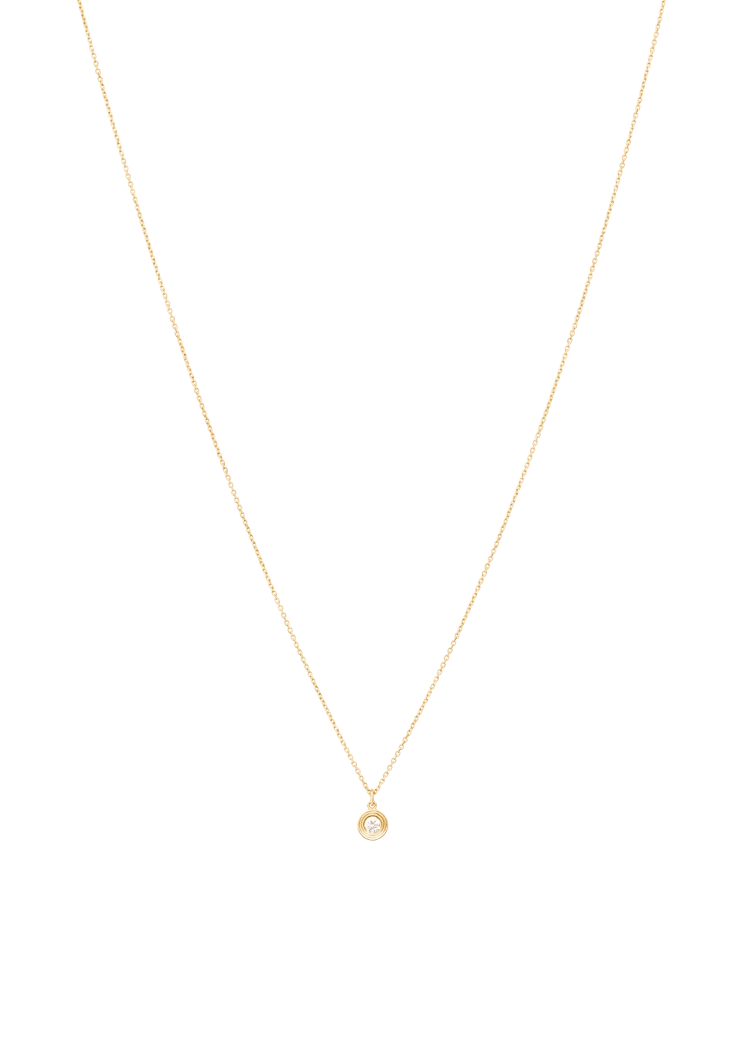 colier rotund cu diamant în montură 18k Coliere