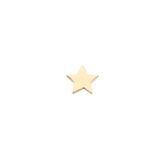 alphabet charm star in gold