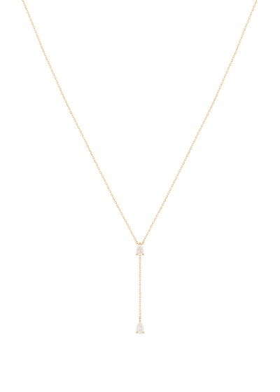 colier 18k cu două diamante legate Coliere