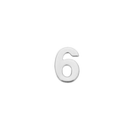 alphabet charm number 6 in silver