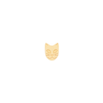 alphabet charm cat in gold