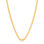 alphabet necklace with pendant K in gold