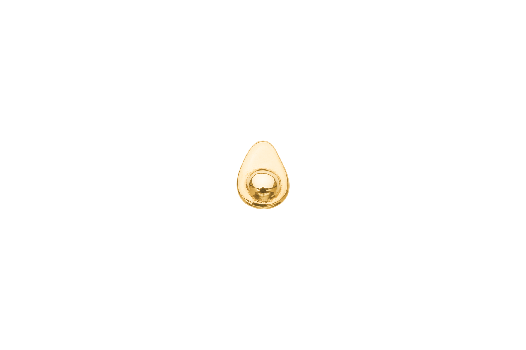 alphabet charm avocato in gold
