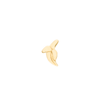 alphabet charm banana in gold