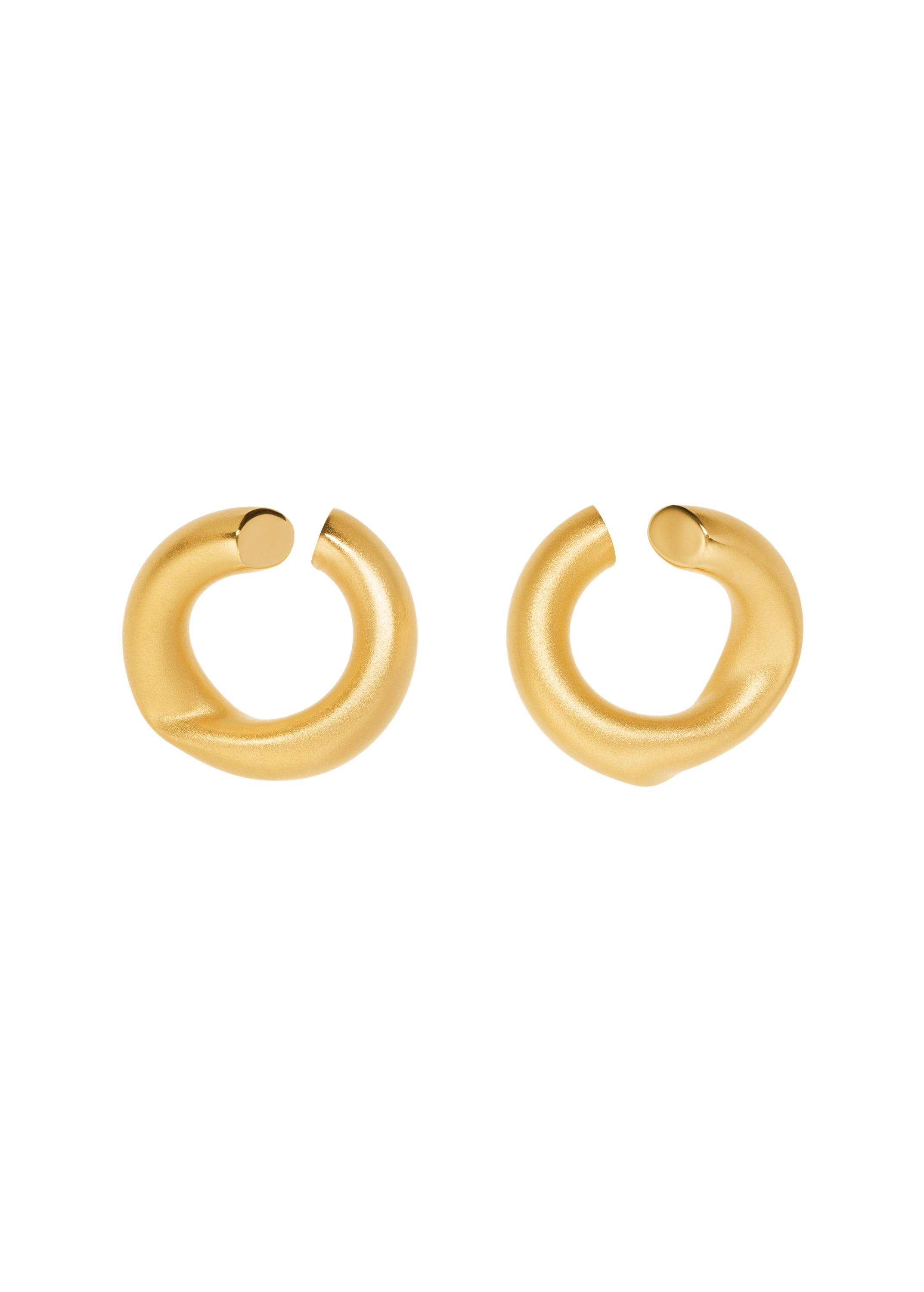 claudine earrings in gold