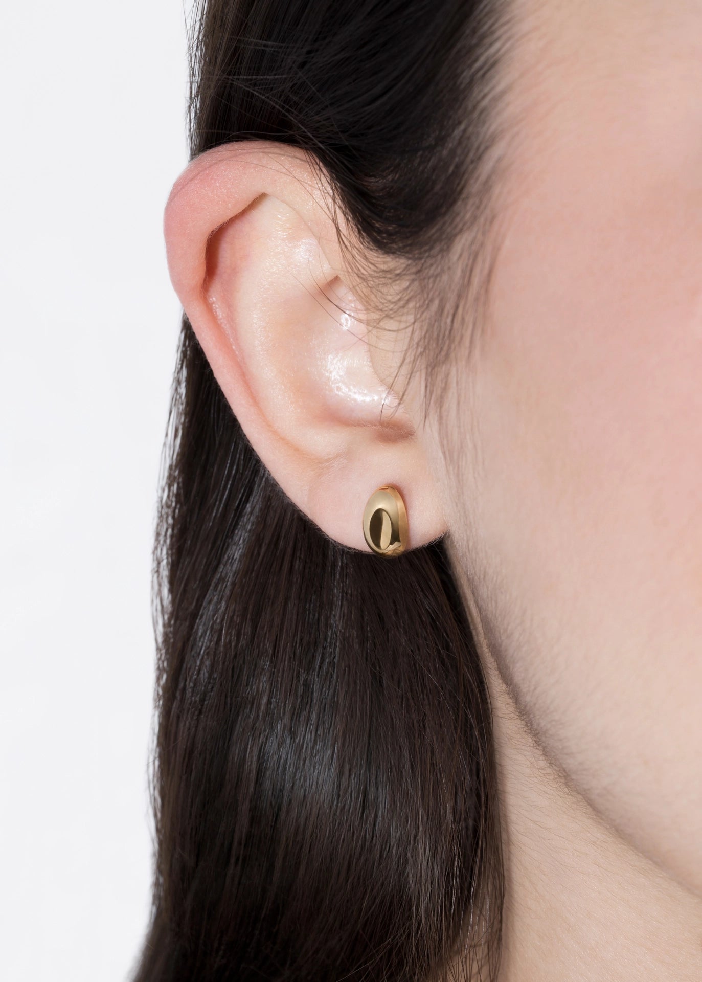 Cercei Cleo Hollow din aur de 18k