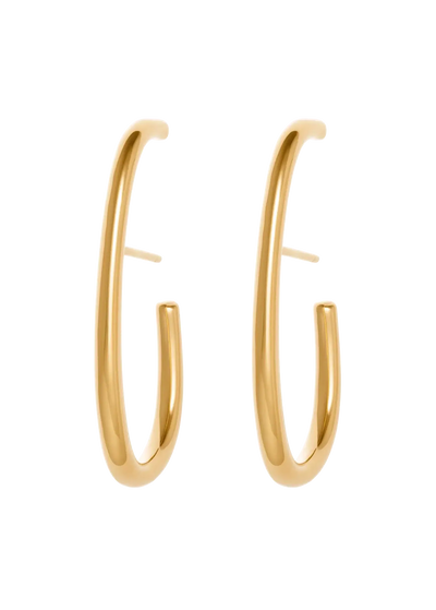 Elara Oval Hoops Earrings