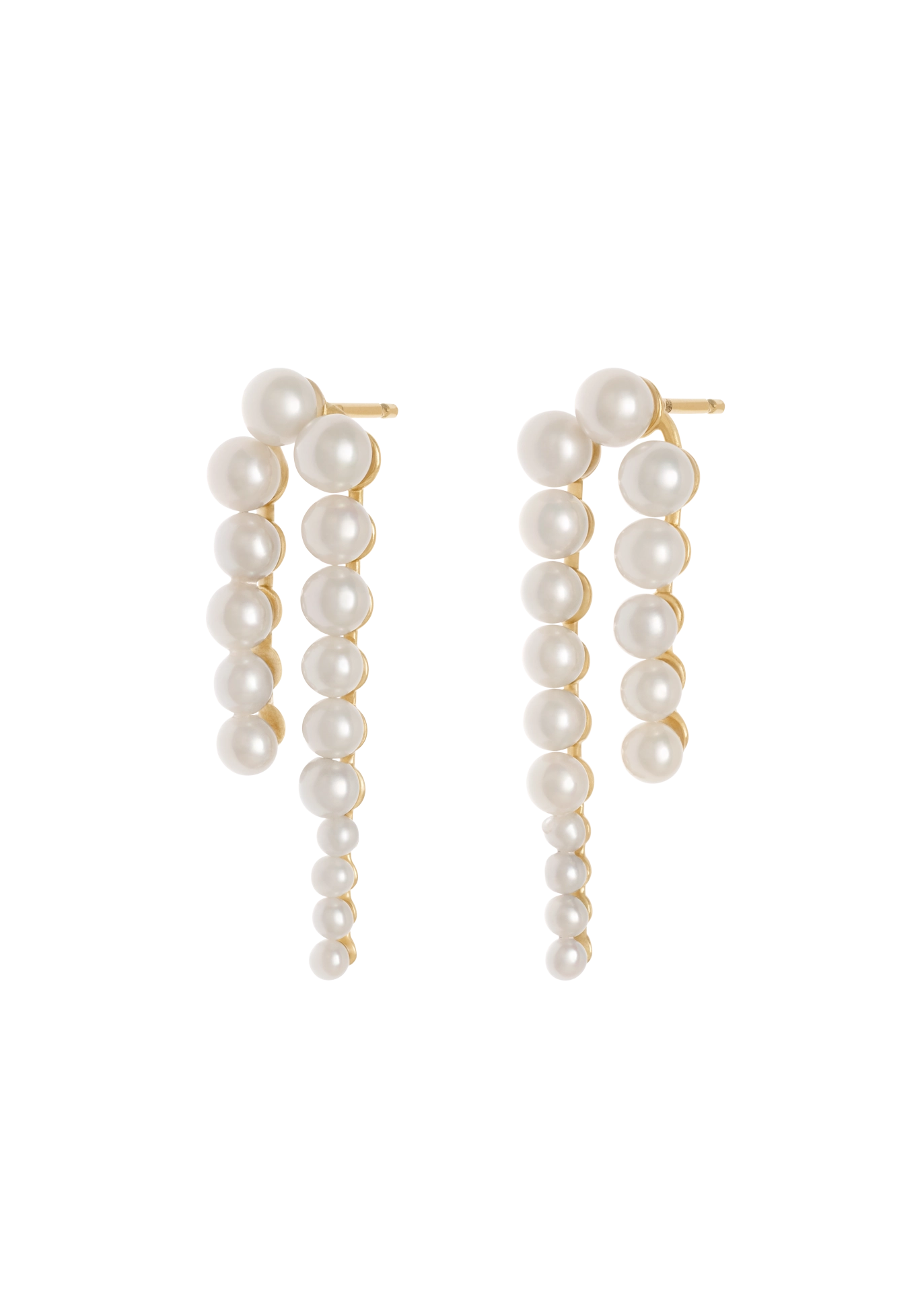 Cercei Elise Pearl Drop din aur de 18k