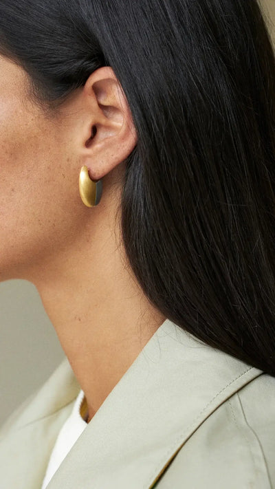Lara two tone earrings earrings