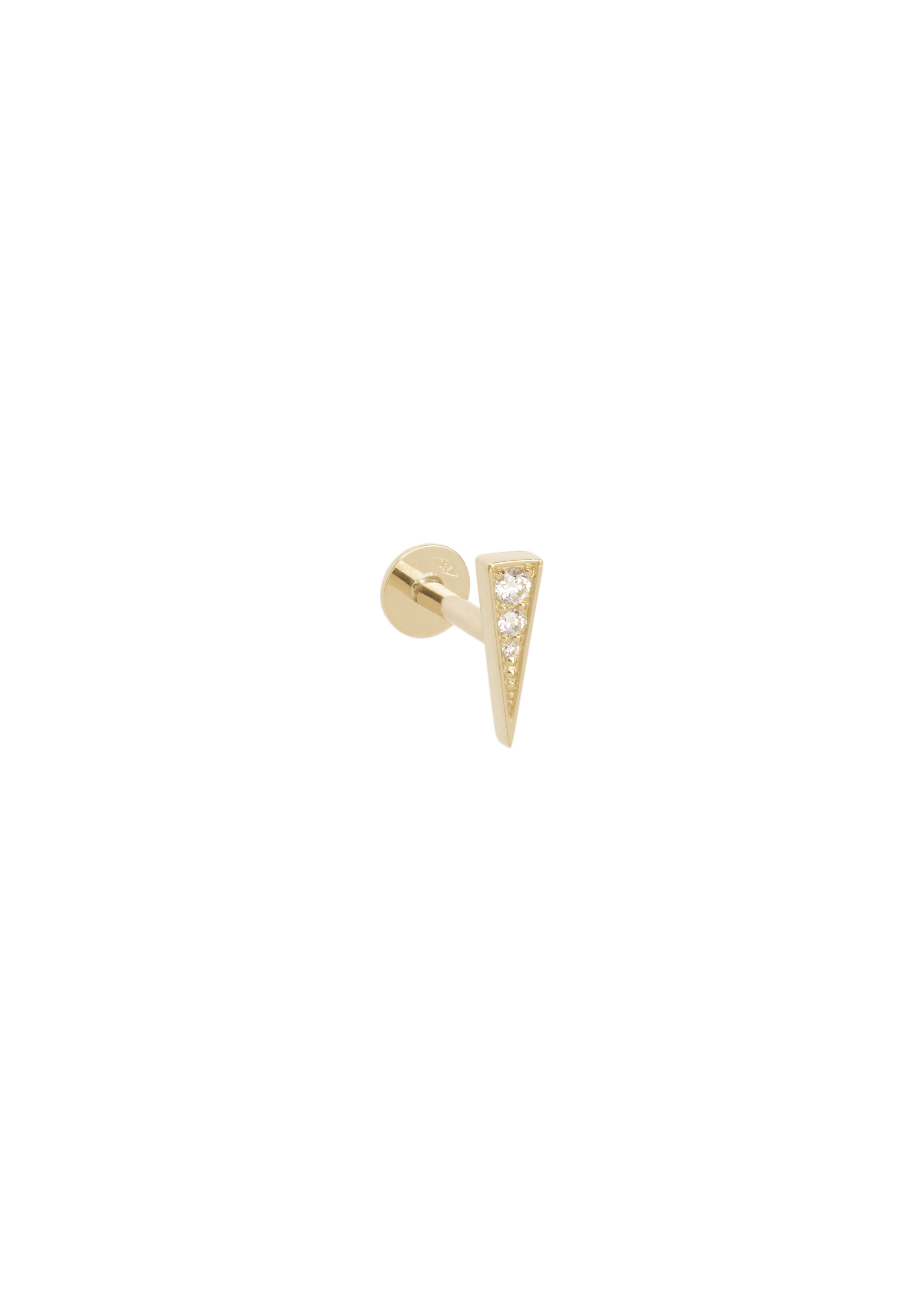 gimlet stud 18k diamond