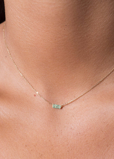 colier hannah 18k smarald Coliere