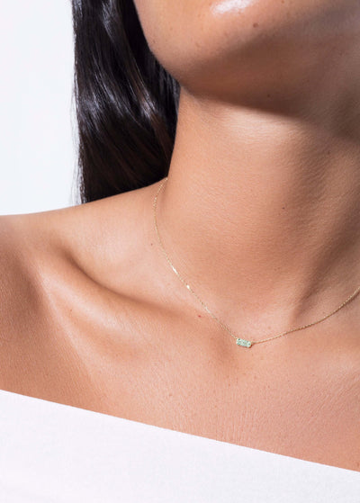 colier hannah 18k smarald Coliere