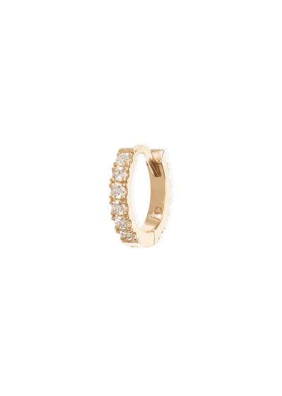 cercei cerc 7 mm lime cu diamante 18k