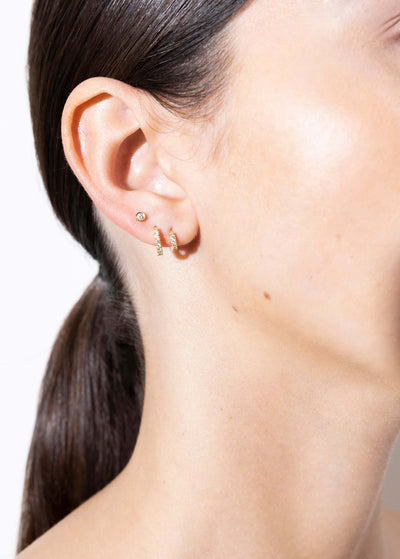 cercei cerc 7 mm lime cu diamante 18k