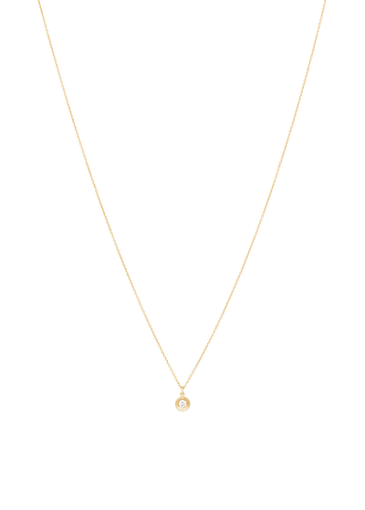 colier rotund cu diamant în montură 18k Coliere