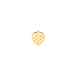 alphabet charm strawberry in gold