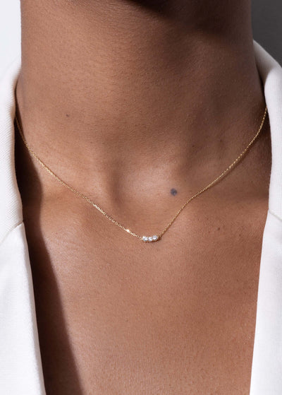 coliere Tatjana cu diamante de 18k