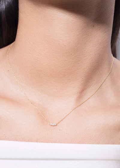coliere Tatjana cu diamante de 18k